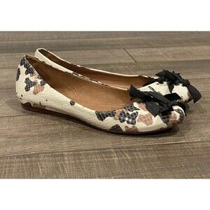 Antropologie Leifsdottir Snake Camo 0577 Ballet Flats Womens Slip On Shoes Sz 39